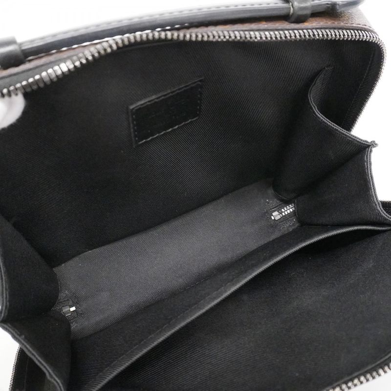 Louis Vuitton Shoulder Bag Monogram Macassar Handle Soft Trunk M45935 Brown