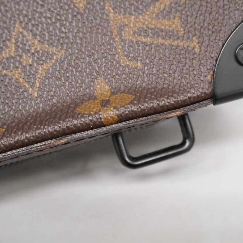 Louis Vuitton Shoulder Bag Monogram Macassar Handle Soft Trunk M45935 Brown