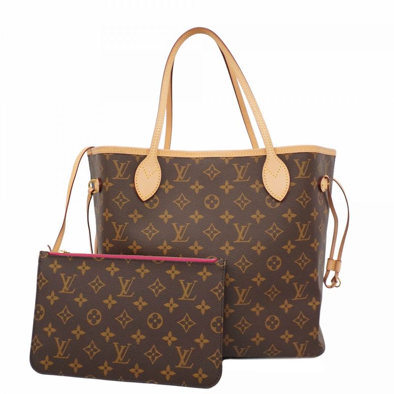 Louis Vuitton Tote Bag Monogram Neverfull MM M41178 Brown Pivoine Women's