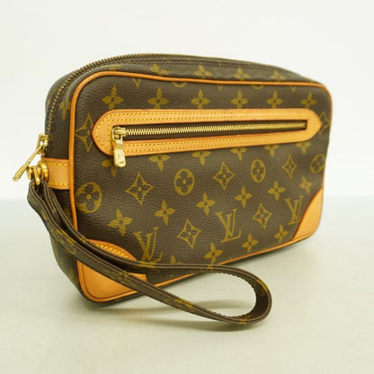 Louis Vuitton Clutch Bag Monogram Marly Dragonne GM M51825 Brown Women's