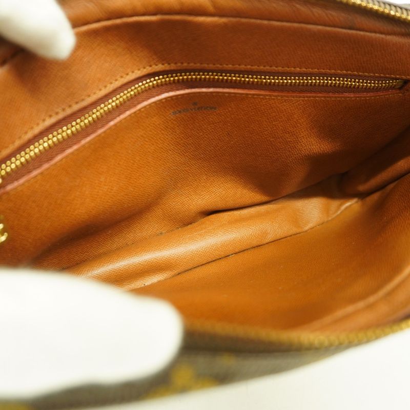 Louis Vuitton Clutch Bag Monogram Marly Dragonne GM M51825 Brown Women's