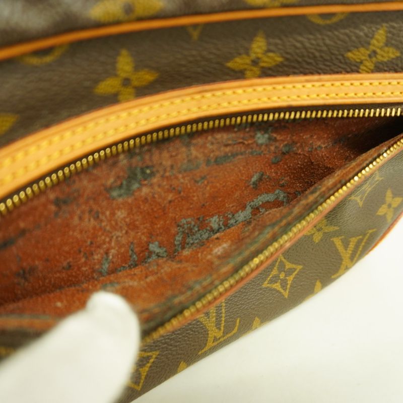 Louis Vuitton Clutch Bag Monogram Marly Dragonne GM M51825 Brown Women's