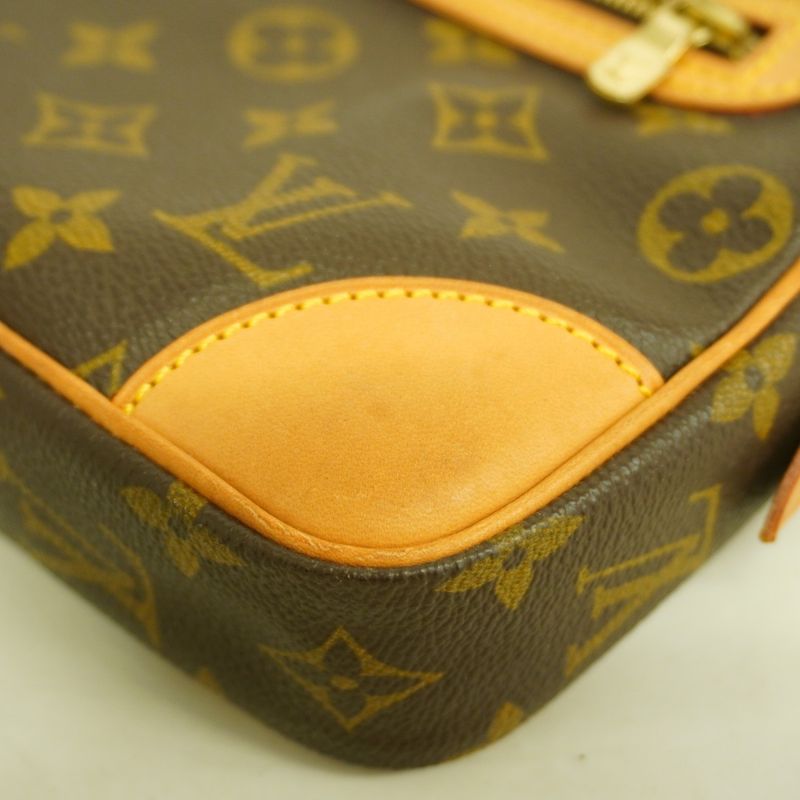 Louis Vuitton Clutch Bag Monogram Marly Dragonne GM M51825 Brown Women's