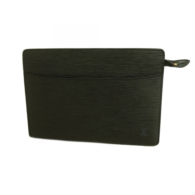 Louis Vuitton Epi Pochette Homme M52522 Noir Black Men's Clutch Bag