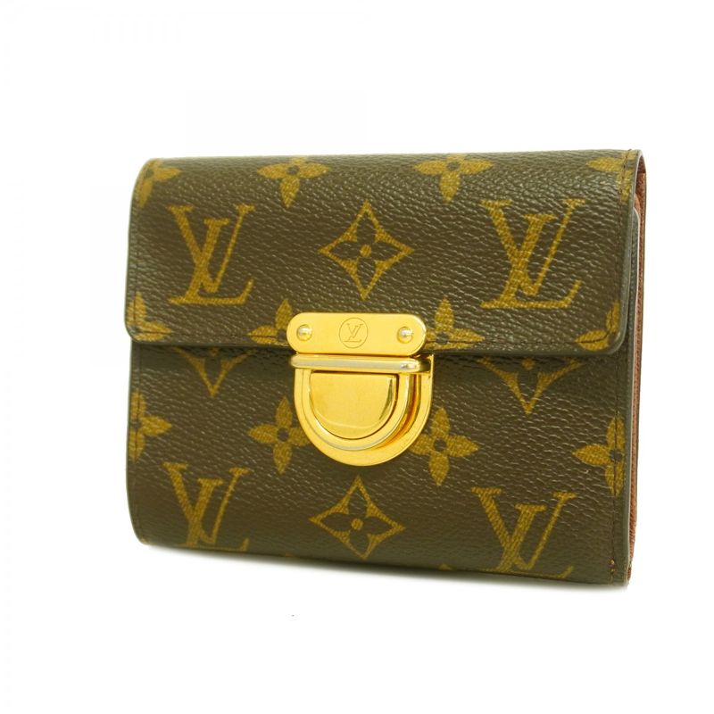 Louis Vuitton Trifold Wallet Monogram Portefeuille Koala M58013 Brown Ladies