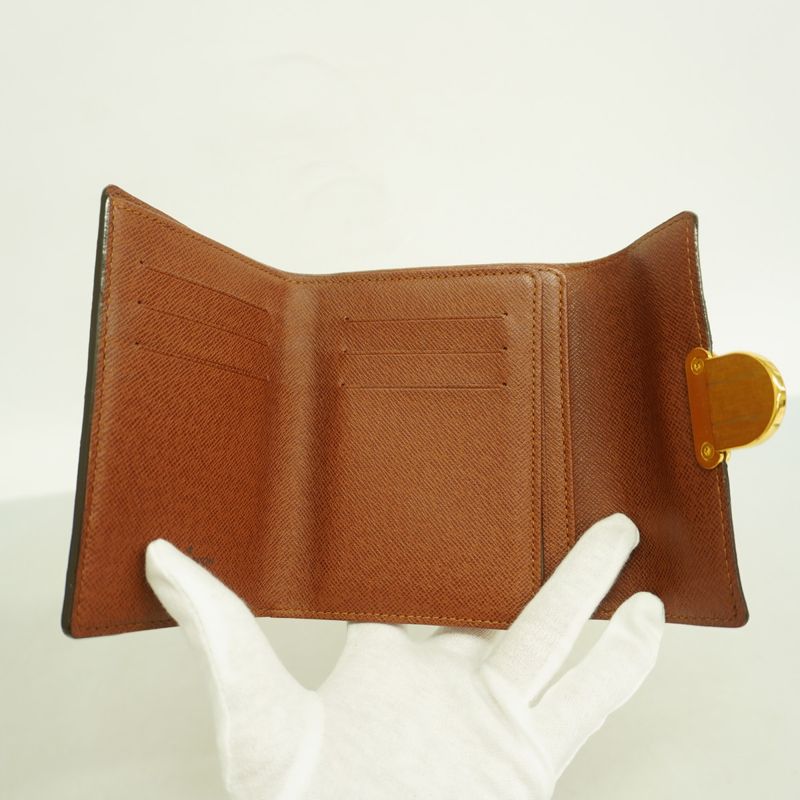 Louis Vuitton Trifold Wallet Monogram Portefeuille Koala M58013 Brown Ladies