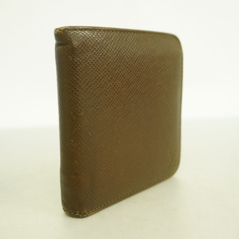 Louis Vuitton Wallet Taiga Portobier M30678 Grizzly Men's