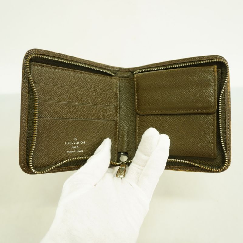 Louis Vuitton Wallet Taiga Portobier M30678 Grizzly Men's