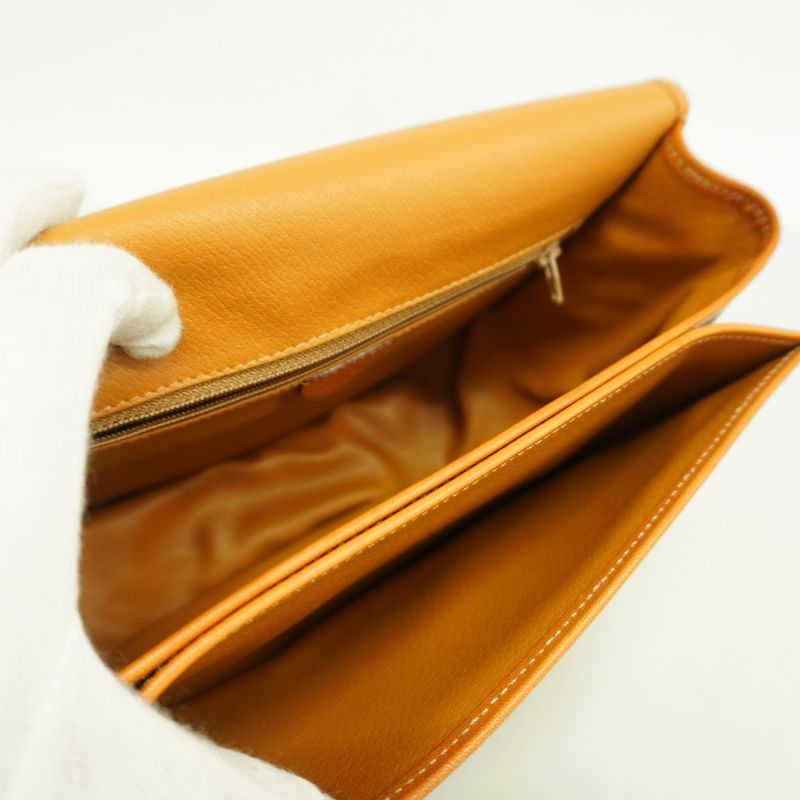 Celine Shoulder Bag Macadam PVC Brown Gold Hardware Women