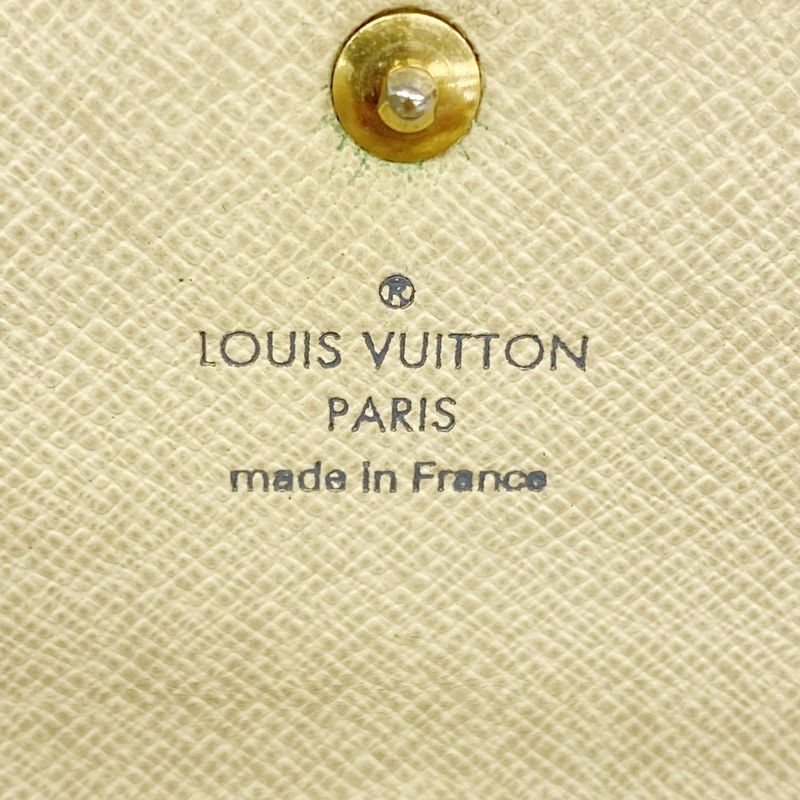 Louis Vuitton Damier Azure Portefeuille Sarah N61735 White Women's