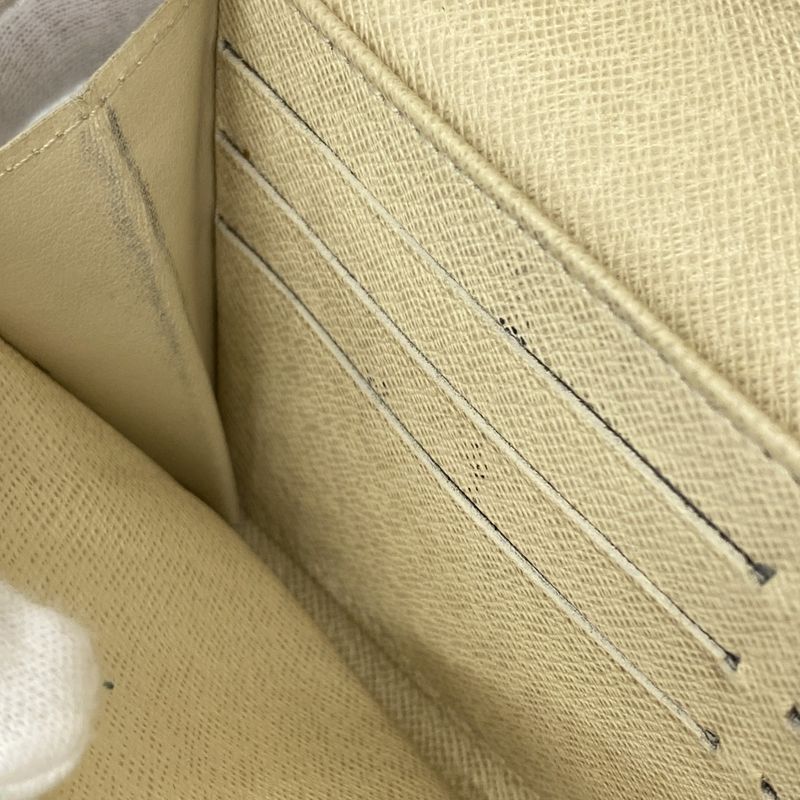 Louis Vuitton Damier Azure Portefeuille Sarah N61735 White Women's