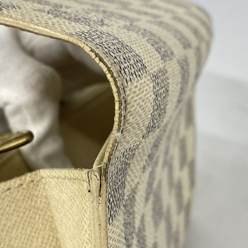 Louis Vuitton Damier Azure Portefeuille Sarah N61735 White Women's