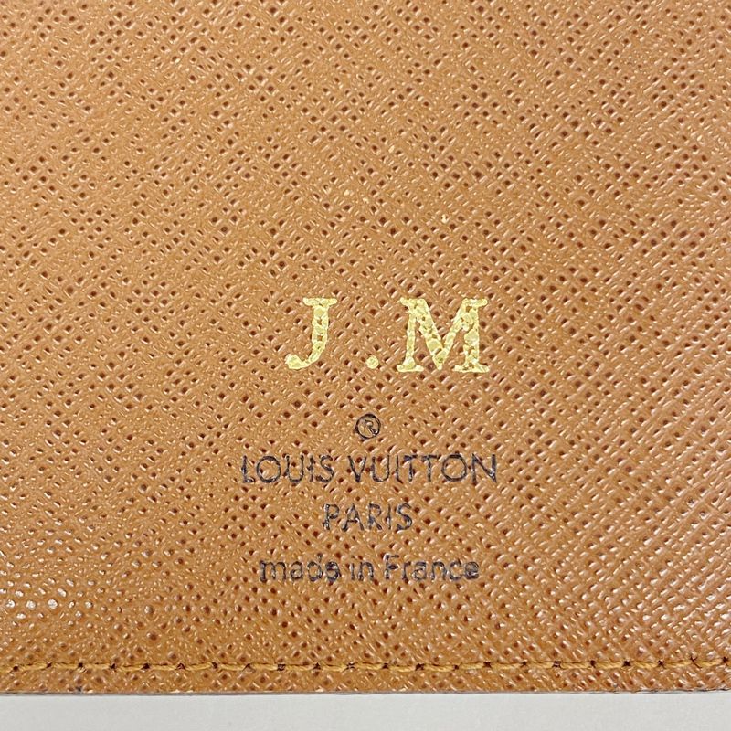 Louis Vuitton Long Wallet Monogram Portefeuille Brazza M66540 Brown Men's