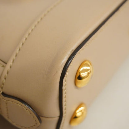 Gucci Handbag Sherry Line Horsebit 677212 Leather Beige Gold Hardware 2way Bag