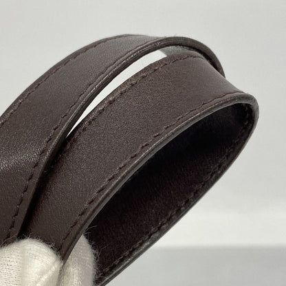 Gucci Tote Guccissima 130736 Leather Dark Brown Chien Pan Gold Hardware Women's