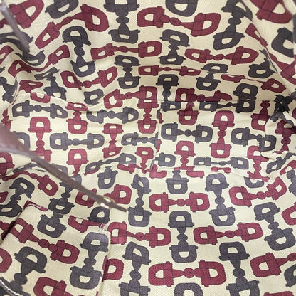 Gucci Tote Guccissima 130736 Leather Dark Brown Chien Pan Gold Hardware Women's