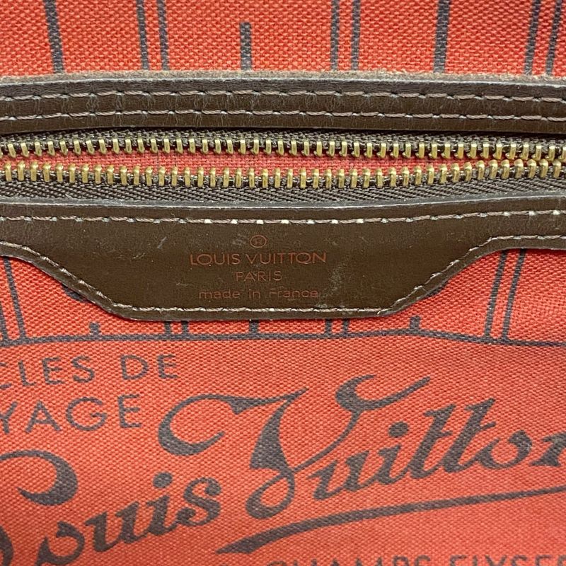 Louis Vuitton Damier Neverfull PM N51109 Ebene Womens Tote Bag