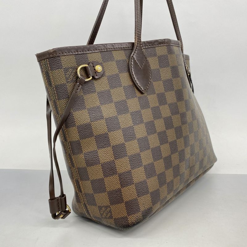 Louis Vuitton Damier Neverfull PM N51109 Ebene Womens Tote Bag
