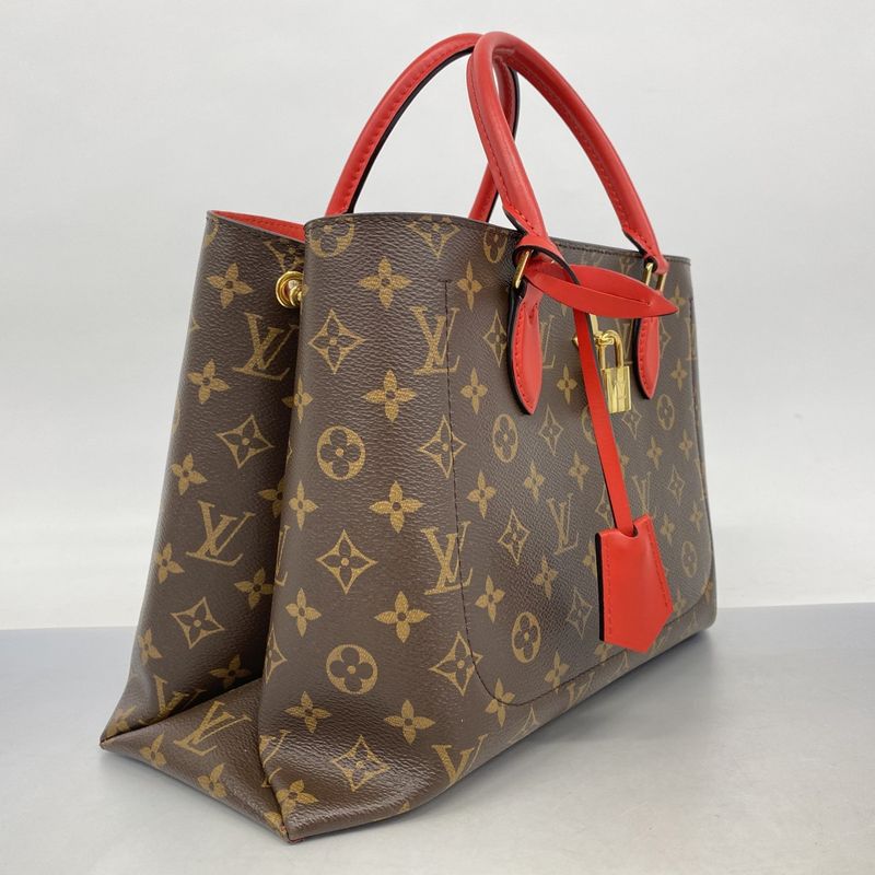 Louis Vuitton Handbag Monogram Flower Tote M43553 Brown Coclico 2way Bag Women