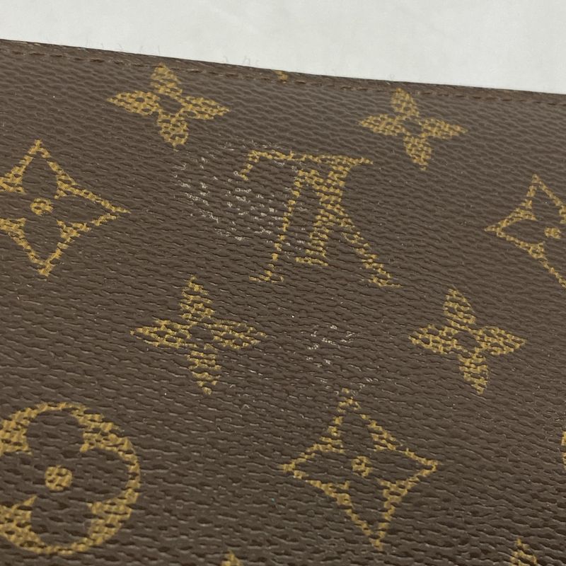 Louis Vuitton Long Wallet Monogram Zippy Wallet M42616 Brown Men Women Unisex