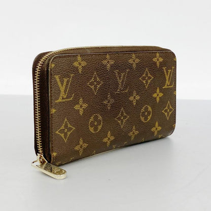 Louis Vuitton Long Wallet Monogram Zippy Wallet M42616 Brown Men Women Unisex