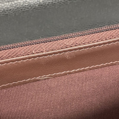 Chanel Long Wallet Matelasse Caviar Skin Black Gold Hardware Women