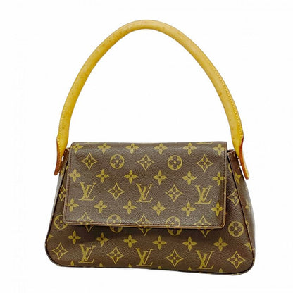 Louis Vuitton Shoulder Bag Monogram Mini Looping M51147 Brown Ladies
