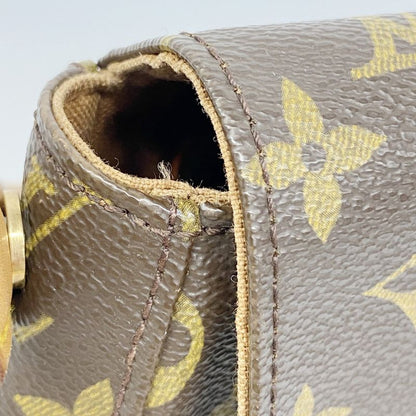 Louis Vuitton Shoulder Bag Monogram Mini Looping M51147 Brown Ladies