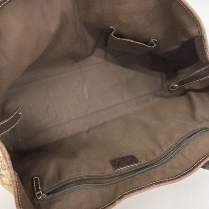 Gucci Tote Bag GG Canvas Princy 163805 Canvas Brown Chien Pan Gold Hardware