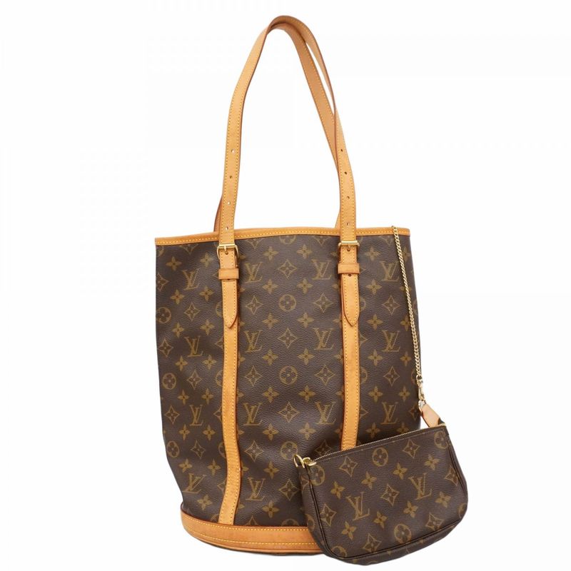 Louis Vuitton Tote Bag Monogram Bucket GM M42236 Brown Ladies