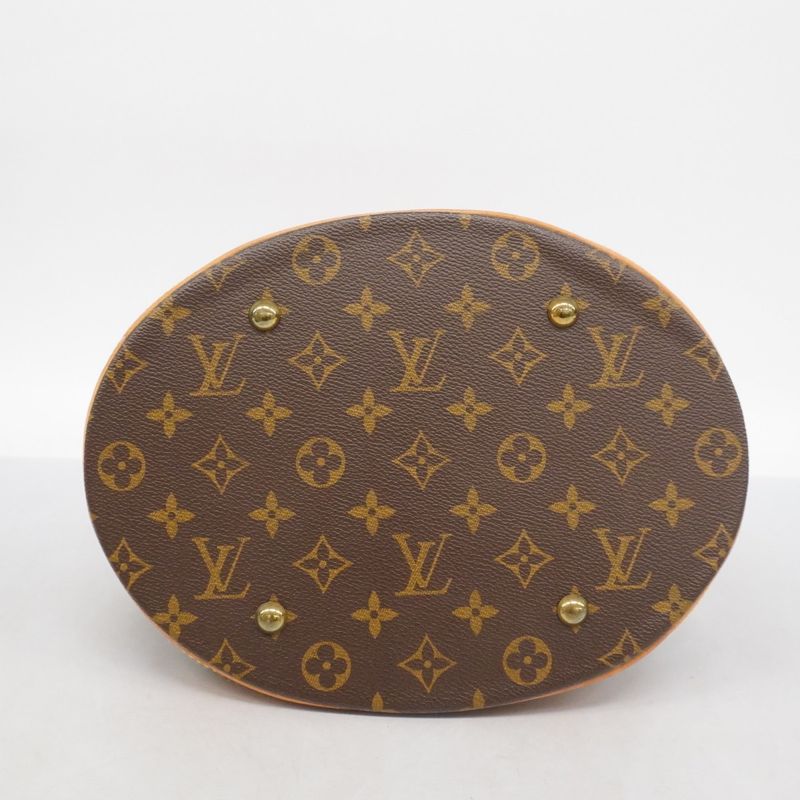 Louis Vuitton Tote Bag Monogram Bucket GM M42236 Brown Ladies