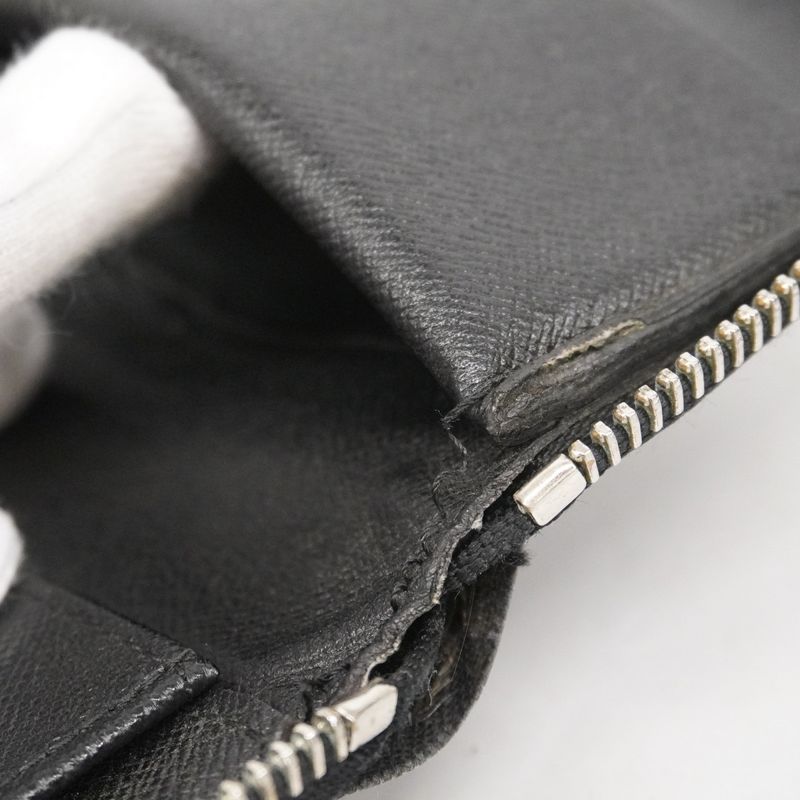 Louis Vuitton Long Wallet Damier Graphite Zippy Wallet Vertical N63095 Black