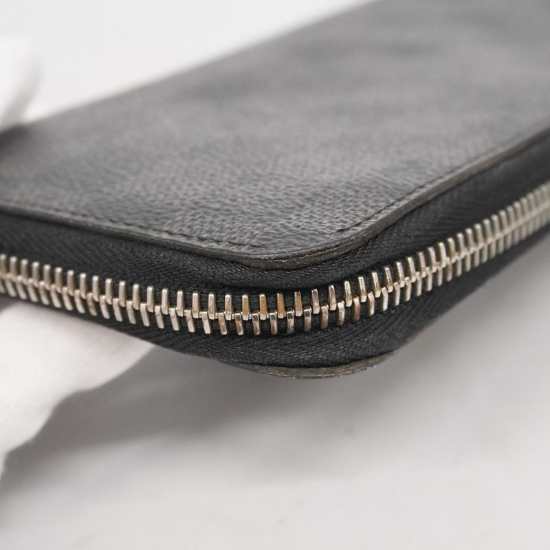 Louis Vuitton Long Wallet Damier Graphite Zippy Wallet Vertical N63095 Black