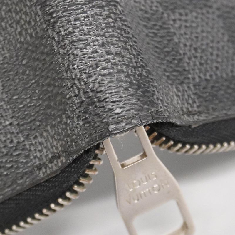 Louis Vuitton Long Wallet Damier Graphite Zippy Wallet Vertical N63095 Black