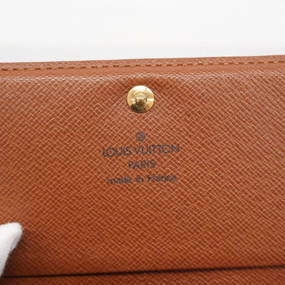 Louis Vuitton Wallet Monogram Porte Monnaie Vie Trésor M61730 Brown Ladies