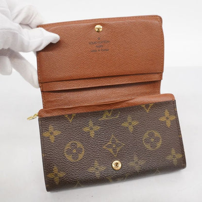 Louis Vuitton Wallet Monogram Porte Monnaie Vie Trésor M61730 Brown Ladies