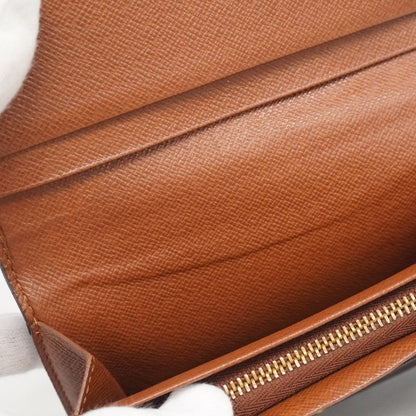 Louis Vuitton Wallet Monogram Porte Monnaie Vie Trésor M61730 Brown Ladies