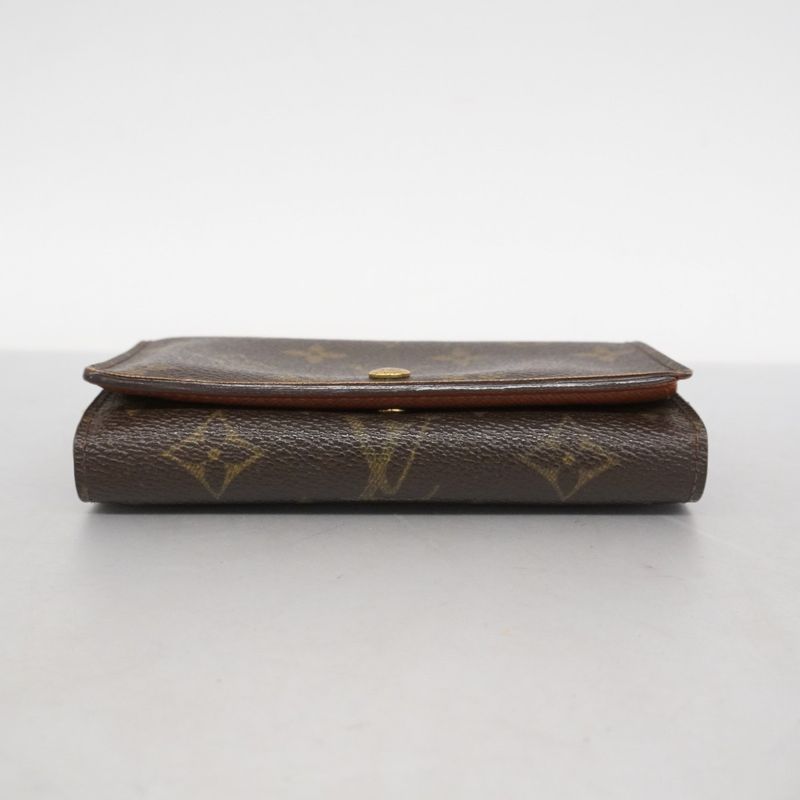 Louis Vuitton Wallet Monogram Porte Monnaie Vie Trésor M61730 Brown Ladies
