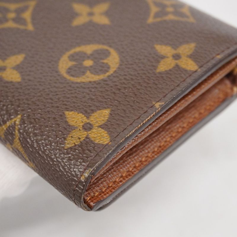 Louis Vuitton Wallet Monogram Porte Monnaie Vie Trésor M61730 Brown Ladies