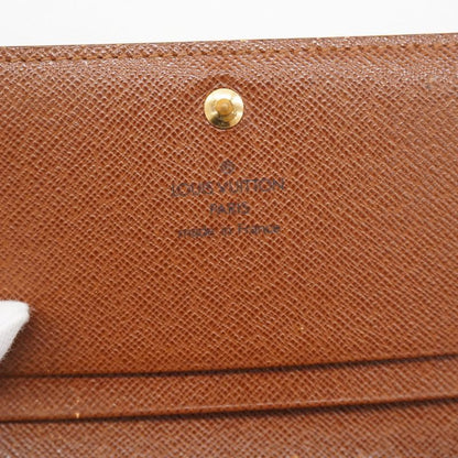 Louis Vuitton Wallet Monogram Porte Monnaie Vie Trésor M61730 Brown Ladies