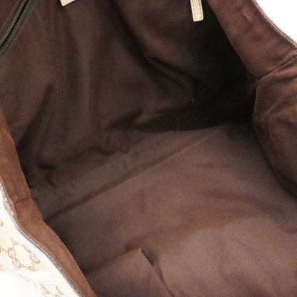 Gucci Tote Bag GG Canvas Abby 141472 Canvas Brown Beige Chien Pan Gold Hardware