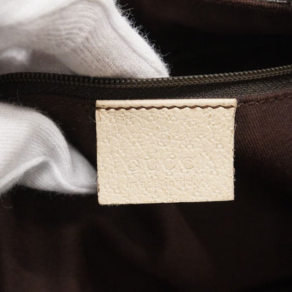 Gucci Tote Bag GG Canvas Abby 141472 Canvas Brown Beige Chien Pan Gold Hardware