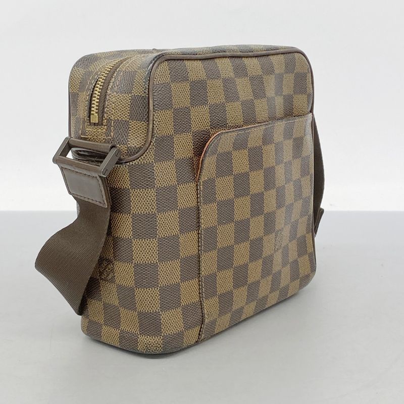 Louis Vuitton Shoulder Bag Damier Olaf PM N41442 Ebene Womens