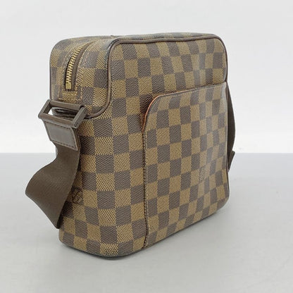 Louis Vuitton Shoulder Bag Damier Olaf PM N41442 Ebene Womens