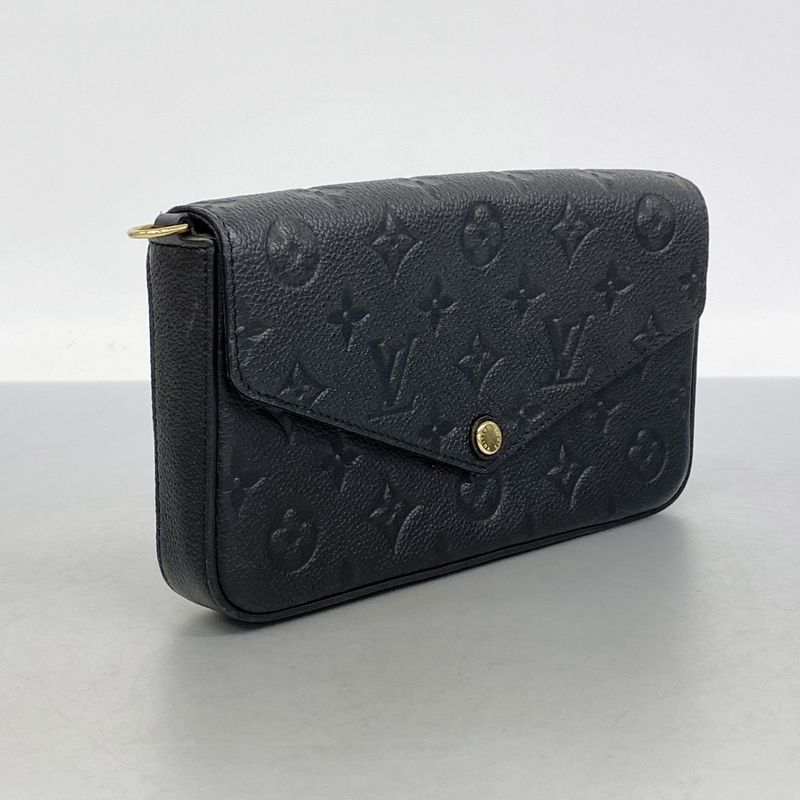Louis Vuitton Shoulder Wallet Monogram/empreinte Pochette Felicie M82477 Noir