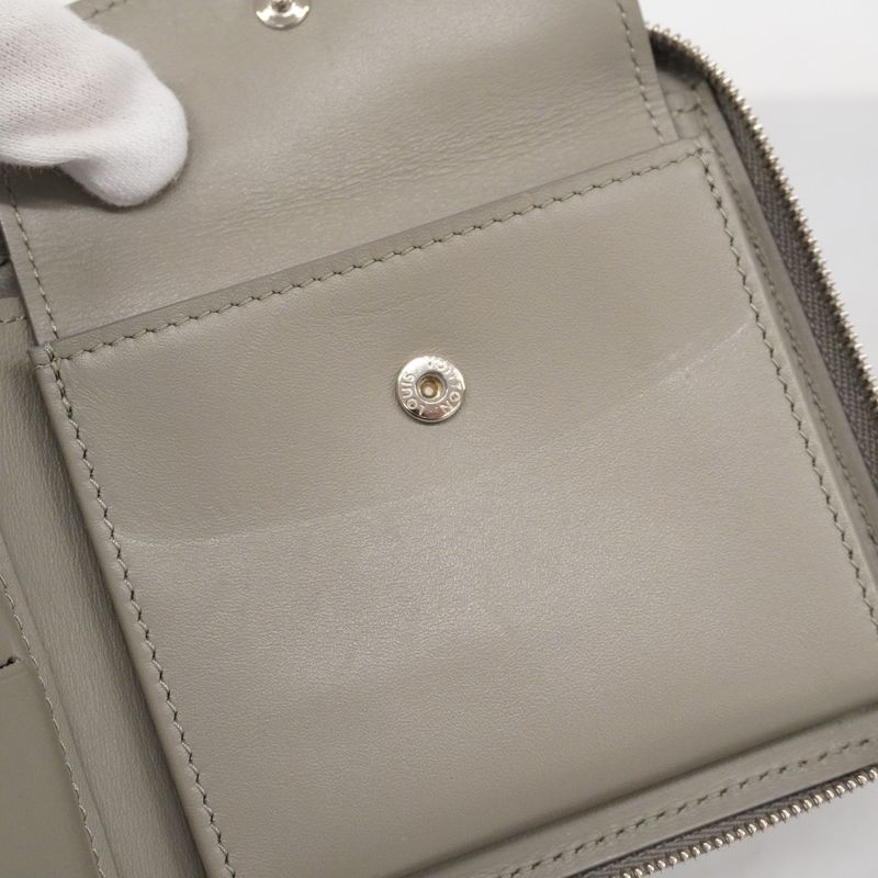 Louis Vuitton Wallet Mahina Zippy Compact Wallet M81653 Grey Ladies
