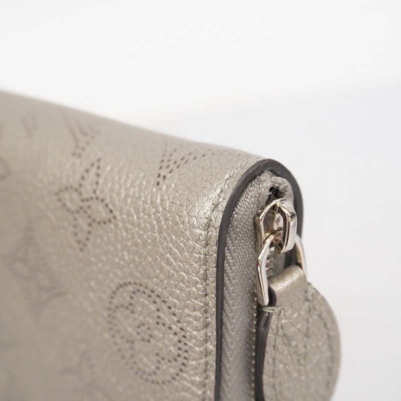 Louis Vuitton Wallet Mahina Zippy Compact Wallet M81653 Grey Ladies