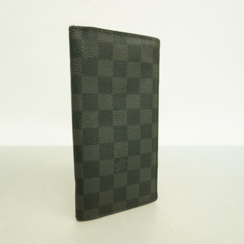 Louis Vuitton Damier Graphite Portefeuille Blazer N62665 Black Men's Long Wallet