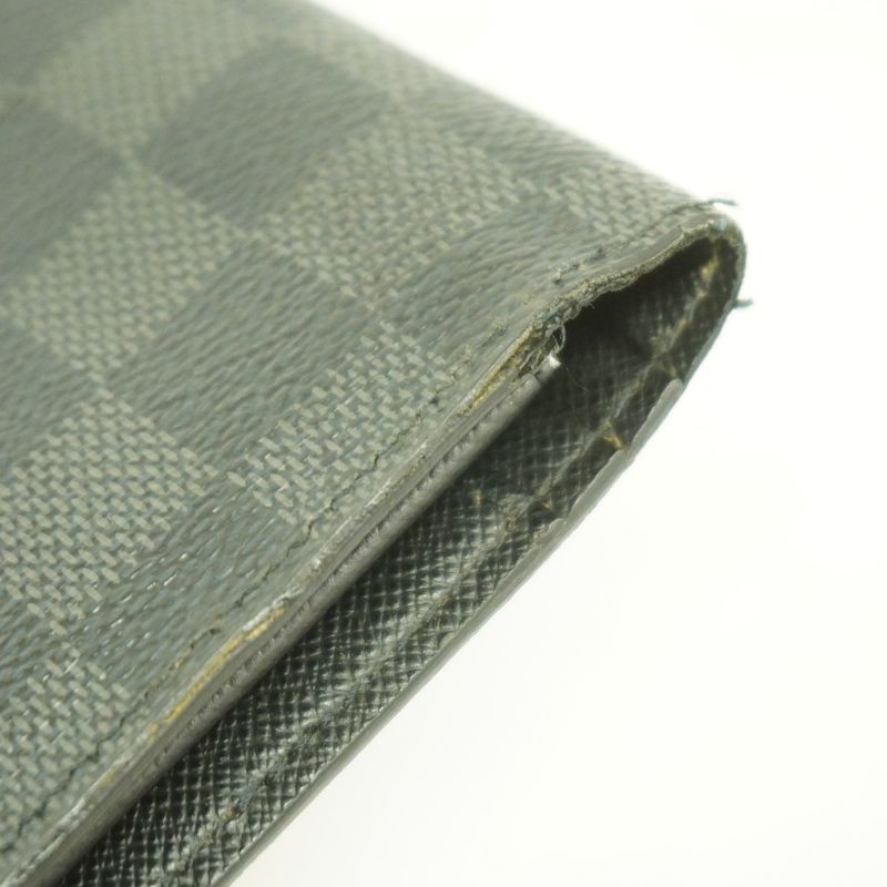 Louis Vuitton Damier Graphite Portefeuille Blazer N62665 Black Men's Long Wallet