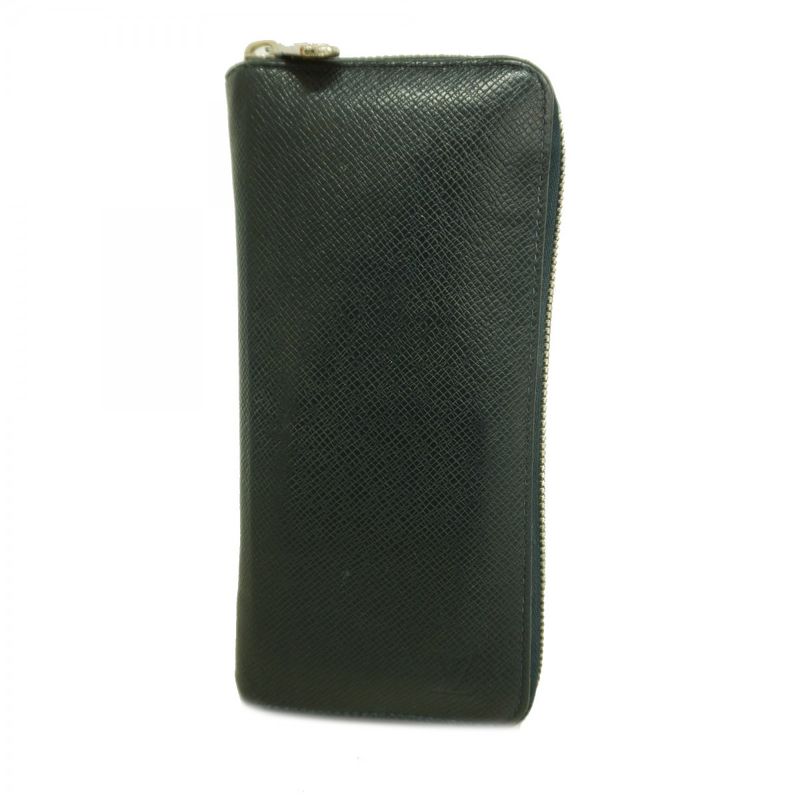 Louis Vuitton Long Wallet Taiga Zippy Wallet Vertex M30510 Blue Marine Men's